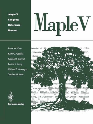 cover image of Maple V Language Reference Manual